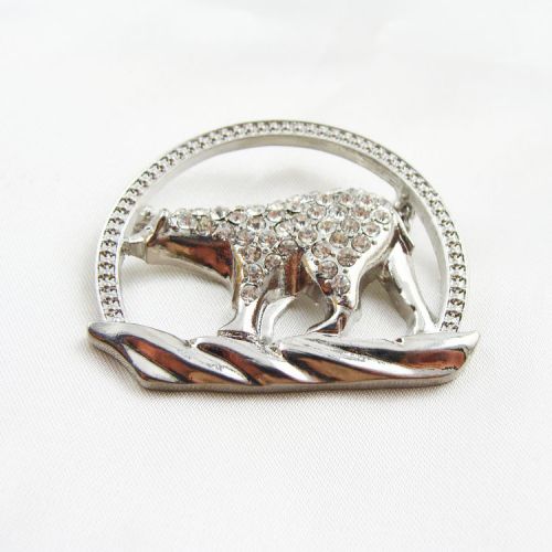 Broche femme en Alliage argent et plaqué or - Ref 1178422