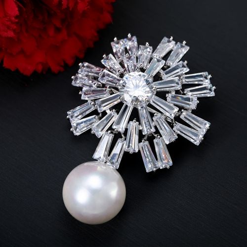 Broche femme en Zircon diamant - Ref 1178426