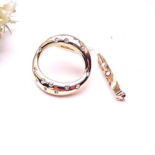 Broche femme en Alliage argent et plaqué or - Ref 1178441