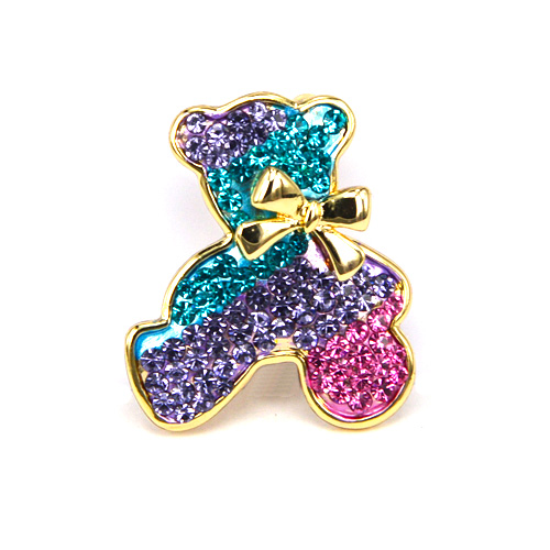 Broche femme en Alliage argent et plaqué or - Ref 1178447