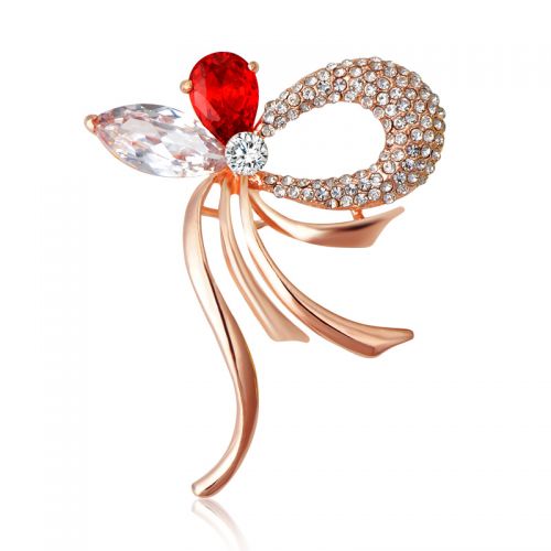 Broche femme en Alliage argent et plaqué or - Ref 1178474