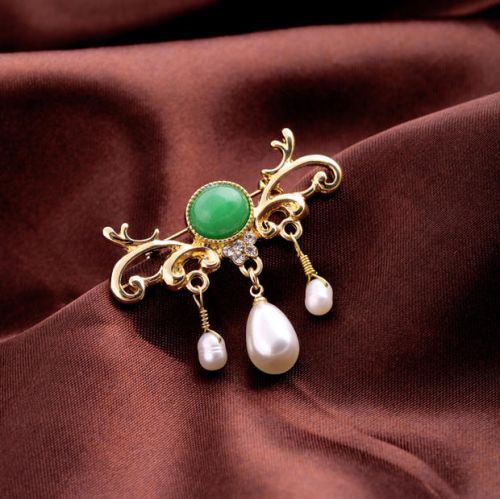 Broche femme en Alliage argent et plaqué or - Ref 1178481