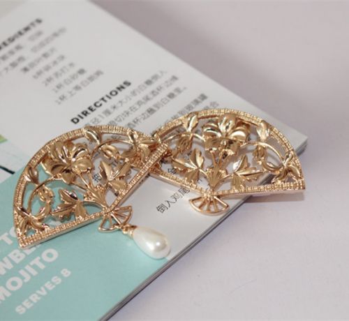 Broche femme en Alliage argent et plaqué or - Ref 1178497