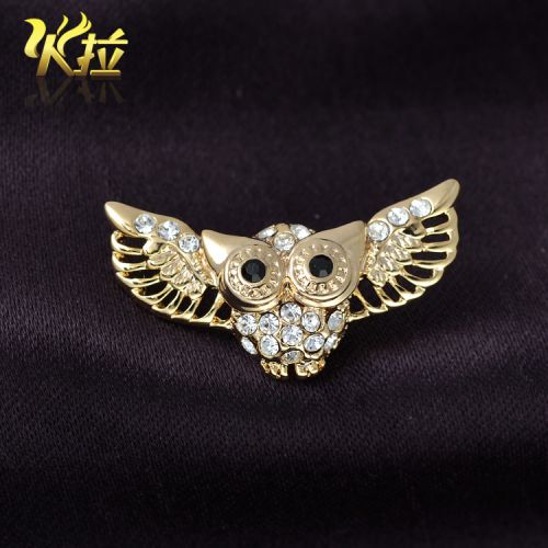 Broche Lovers en Alliage argent et plaqué or - Ref 1178547