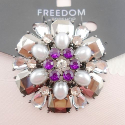 Broche en Alliage argent et plaqué or - Ref 1178558