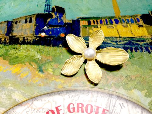 Broche en Alliage argent et plaqué or - Ref 1178586
