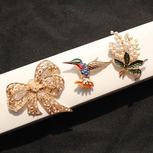 Broche femme STARFASHION JEWELRY en Alliage argent et plaqué or - Ref 1178775