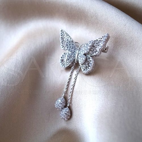 Broche en Alliage argent et plaqué or - Ref 1178777