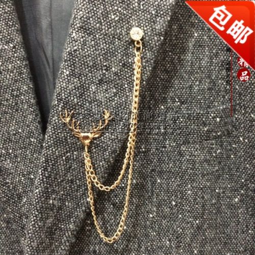 Broche homme en Alliage argent et plaqué or - Ref 1178828