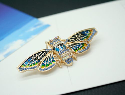 Broche femme en Alliage argent et plaqué or - Ref 1178859