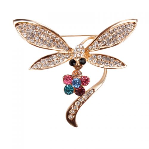 Broche femme en Alliage argent et plaqué or - Ref 1178932