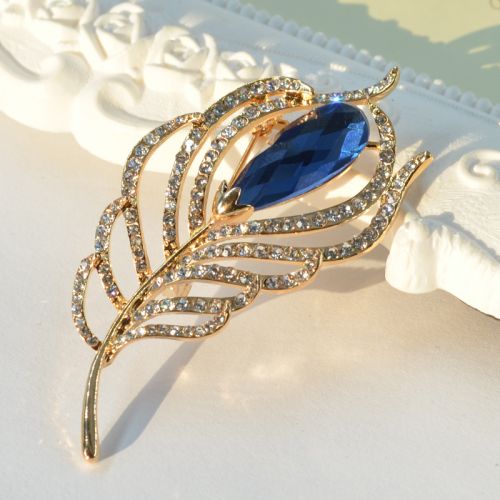 Broche Lovers en Alliage argent et plaqué or - Ref 1178945