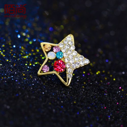 Broche femme en Alliage argent et plaqué or - Ref 1178949