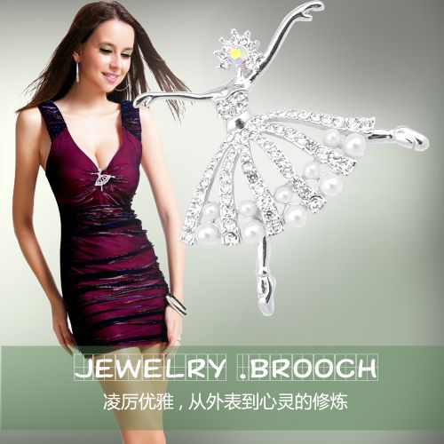 Broche femme en Alliage argent et plaqué or - Ref 1178964