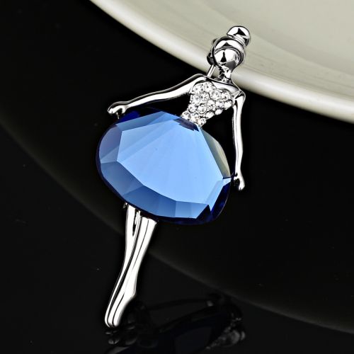 Broche femme en Alliage argent et plaqué or - Ref 1179013