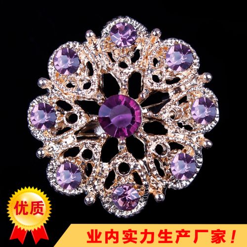 Broche femme en Alliage argent et plaqué or - Ref 1179030