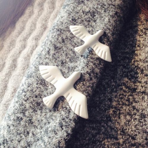 Broche Lovers en Alliage argent et plaqué or - Ref 1179041