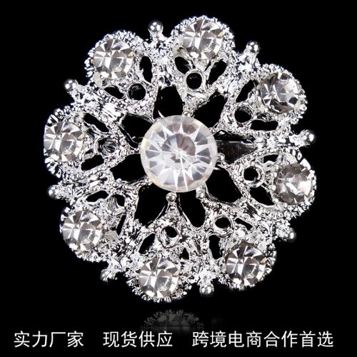 Broche femme en Alliage argent et plaqué or - Ref 1179073