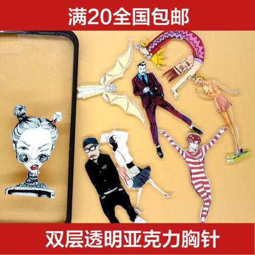 Broche en plexiglas - Ref 1179229