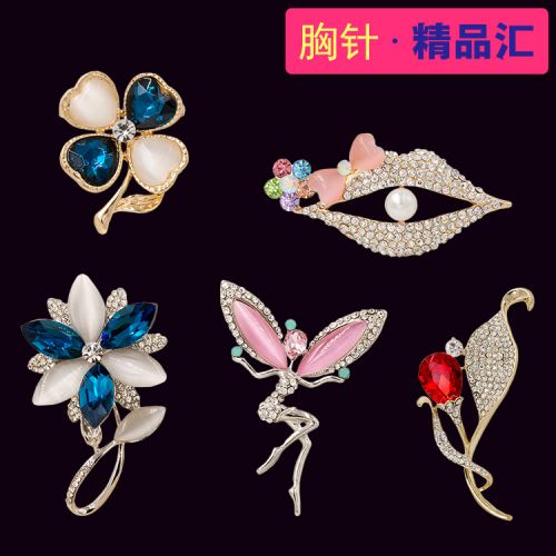 Broche femme en Alliage argent et plaqué or - Ref 1179232