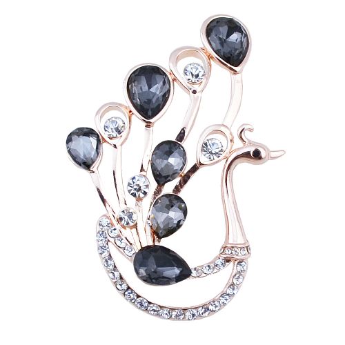 Broche femme en Alliage argent et plaqué or - Ref 1179240