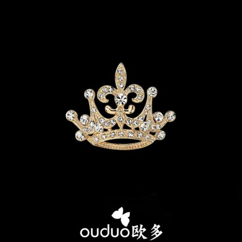 Broche Lovers OUDUO en Alliage argent et plaqué or - Ref 1179284