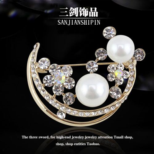 Broche femme en Nacre - Ref 1179325