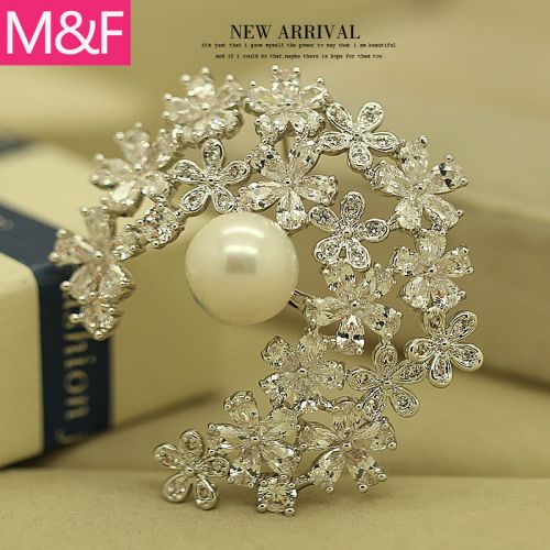 Broche femme en Alliage argent et plaqué or - Ref 1179387