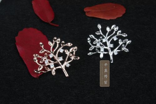 Broche en Alliage argent et plaqué or - Ref 1179408
