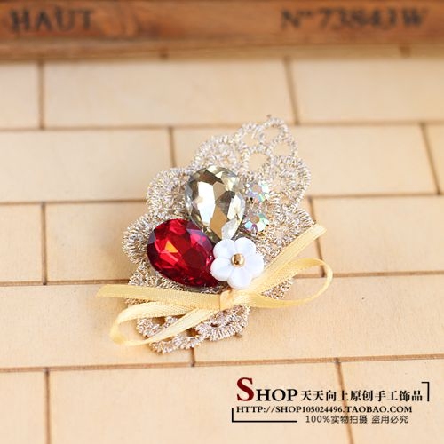 Broche femme en Zircon diamant - Ref 1179430