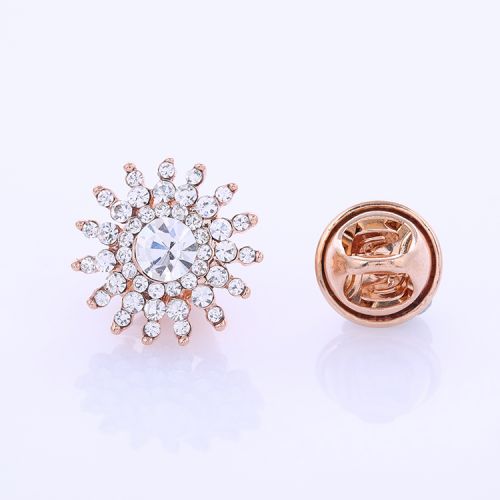 Broche femme en Alliage argent et plaqué or - Ref 1179470