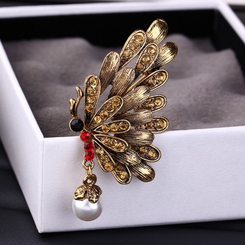 Broche femme en Alliage argent et plaqué or - Ref 1179473