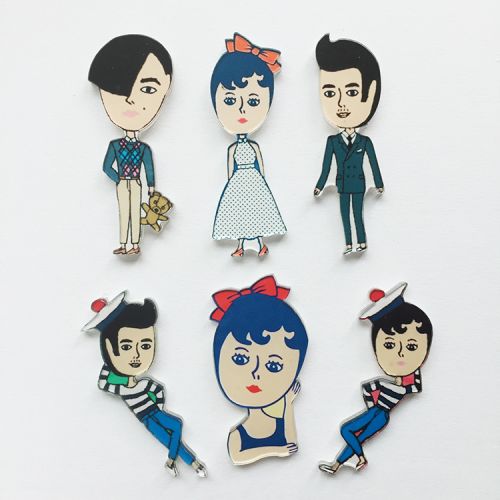 Broche en Matériau mixte - Ref 1179529