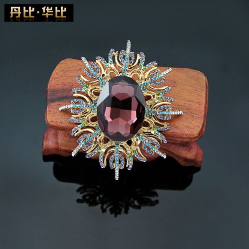 Broche femme DANBIHUABI en Alliage argent et plaqué or - Ref 1179560