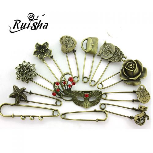 Broche femme RUISHA en Alliage argent et plaqué or - Ref 1179775