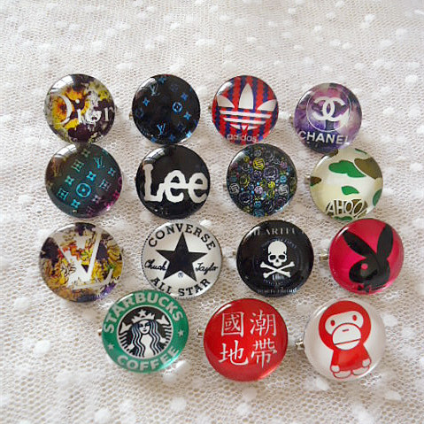 Broche Lovers en cristal artificiel - Ref 1180386