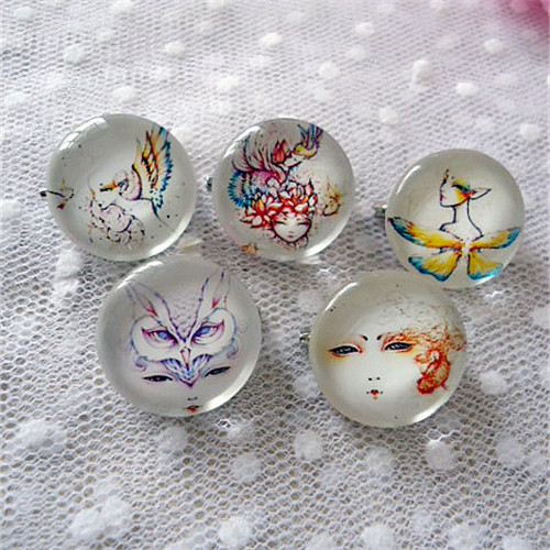 Broche Lovers en cristal artificiel - Ref 1180494