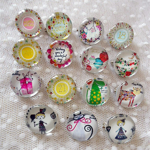 Broche Lovers en cristal artificiel - Ref 1180520