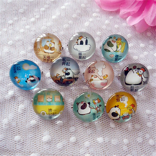 Broche Lovers en cristal artificiel - Ref 1180582