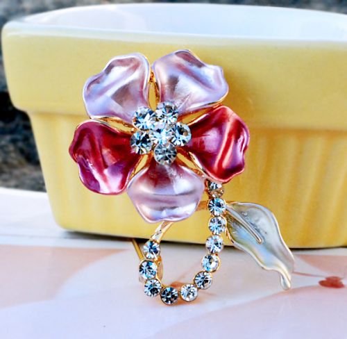 Broche femme en Alliage argent et plaqué or - Ref 1180662