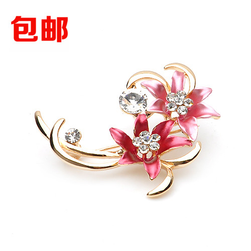 Broche femme en Alliage argent et plaqué or - Ref 1180774