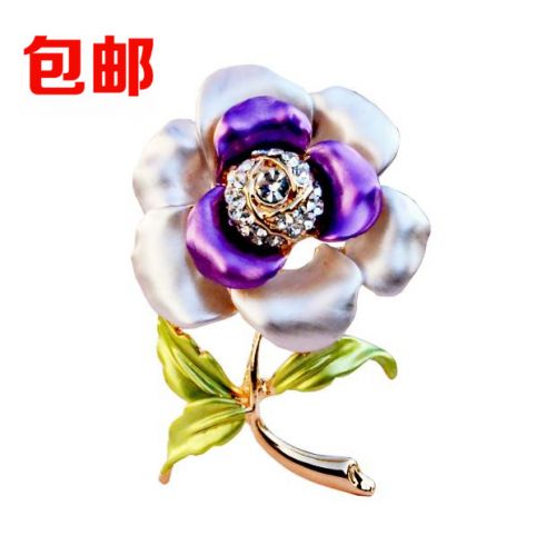 Broche femme en Alliage argent et plaqué or - Ref 1180775