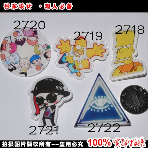 Broche Lovers en plexiglas - Ref 1181034