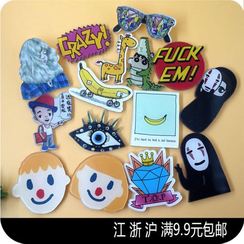 Broche femme en plexiglas - Ref 1181271