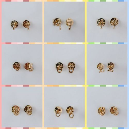 Broche Lovers en Alliage argent et plaqué or - Ref 1181469