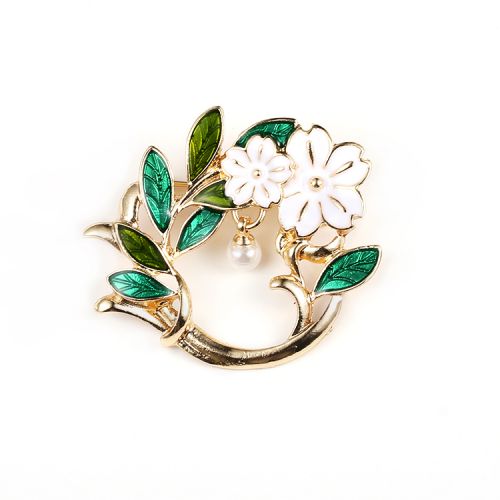 Broche femme en Alliage argent et plaqué or - Ref 1181989