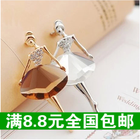 Broche Lovers en cristal artificiel - Ref 1182056