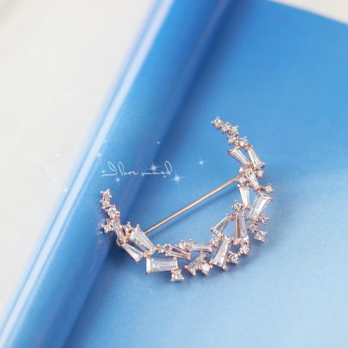Broche femme en Zircon diamant - Ref 1182129