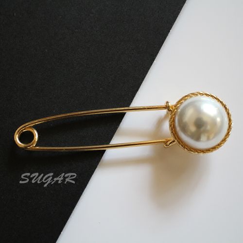 Broche femme en Alliage argent et plaqué or - Ref 1182133