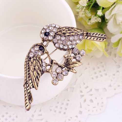 Broche femme en Alliage argent et plaqué or - Ref 1183693